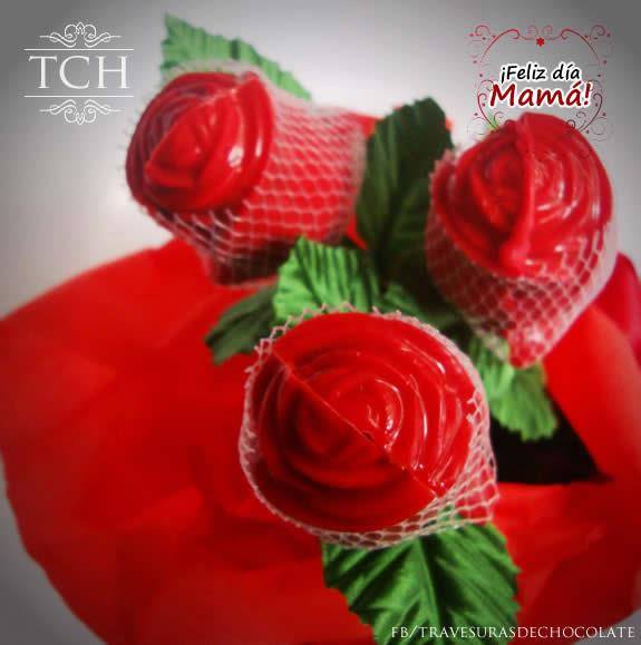Ramo de Rosas 3D de Chocolate